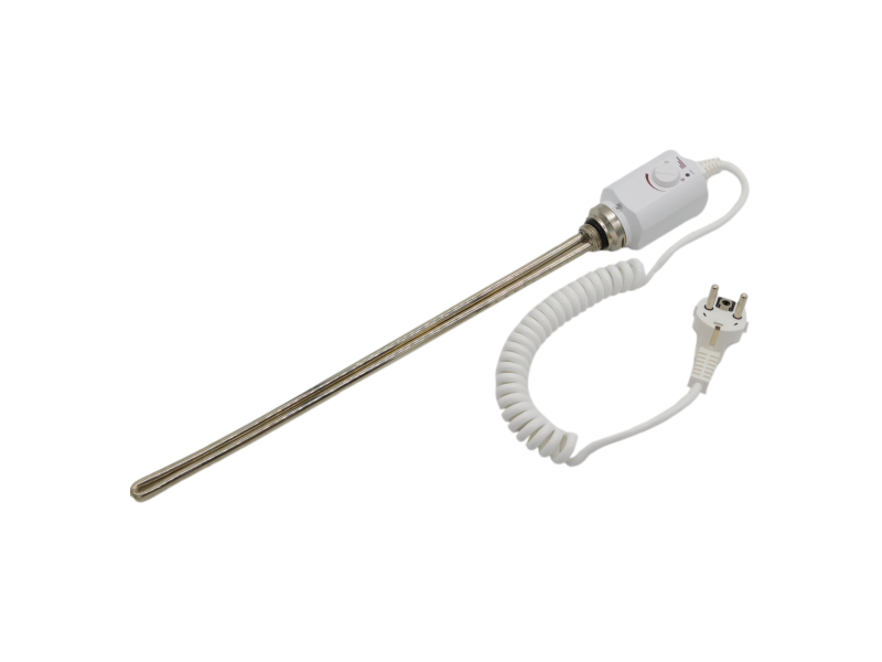 Grzałka elektryczna grzejnik 1/2" biała 900W