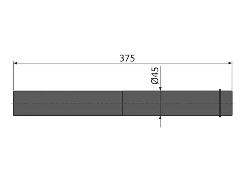 Króciec podłączeniowy fi45 L=40cm M147 Alcaplast
