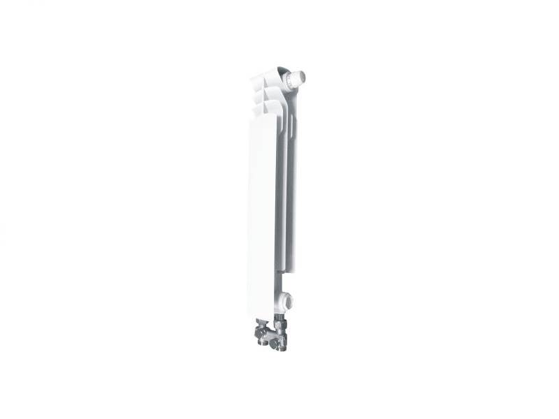 Grzejnik aluminiowy G500F podł. dolne proste prawe