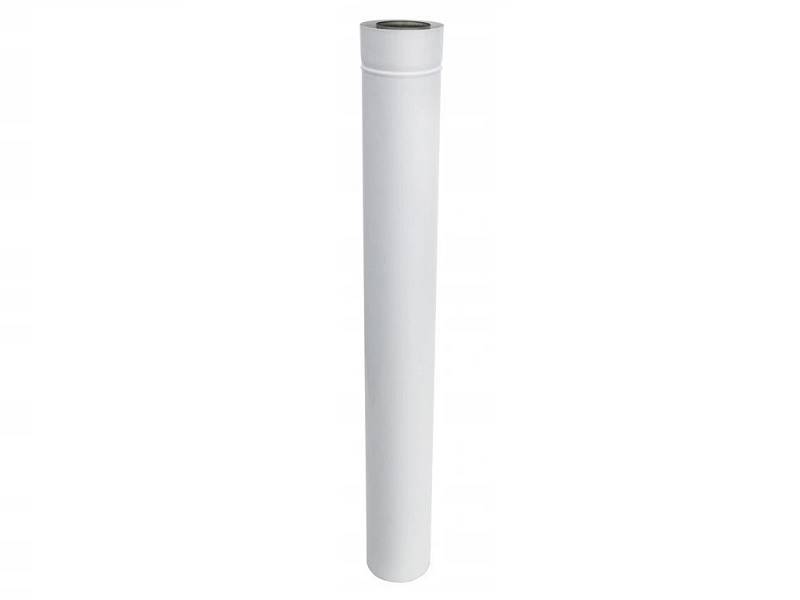 Rura kominowa biała 80/125 L=1m