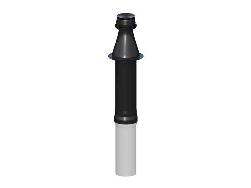 Ricom Wyjście pionowe 80/125 L=1160 czarne