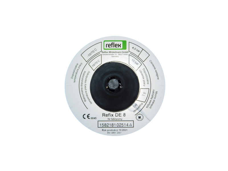 Naczynie przeponowe CWU Reflex DE 8L
