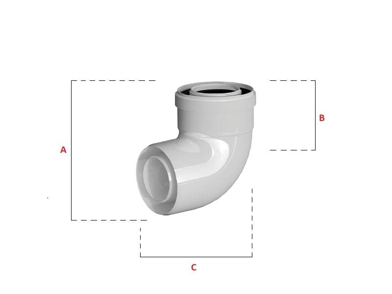 Ricom Kolano polipropylen 60/100 90st