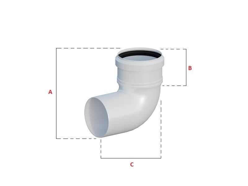 Ricom Kolano polipropylen 60 90st