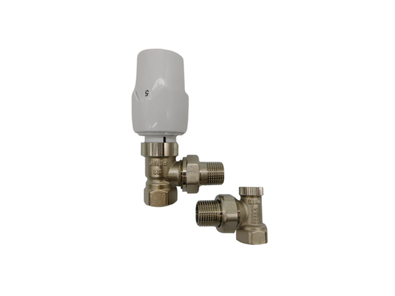 Zestaw termostatyczny kątowy 1/2" Ferro