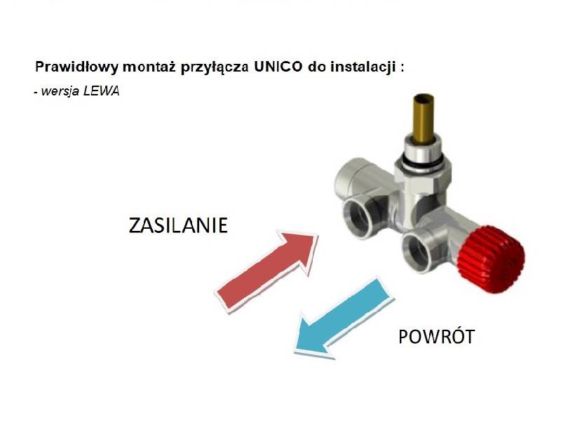 Zestaw termostatyczny UNICO chrom lewy