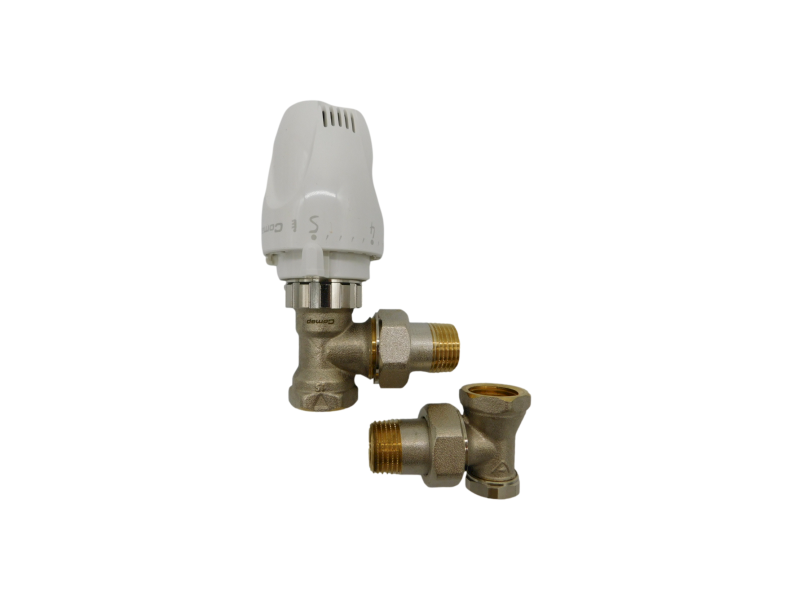 Zestaw termostatyczny kątowy 1/2" Comap