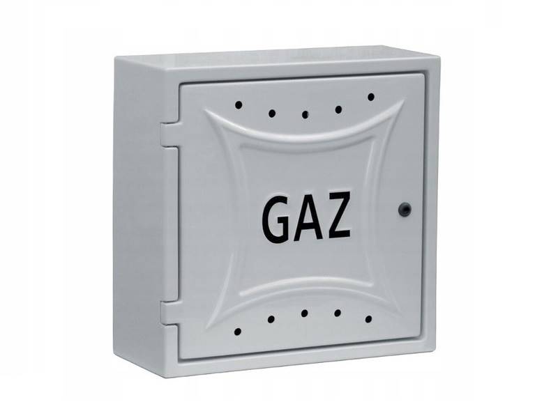 Skrzynka gazowa 60x60x25 pełna popielata