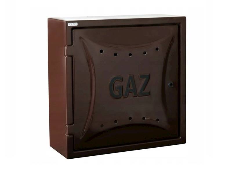 Skrzynka gazowa 25x30x15 pełna brązowa