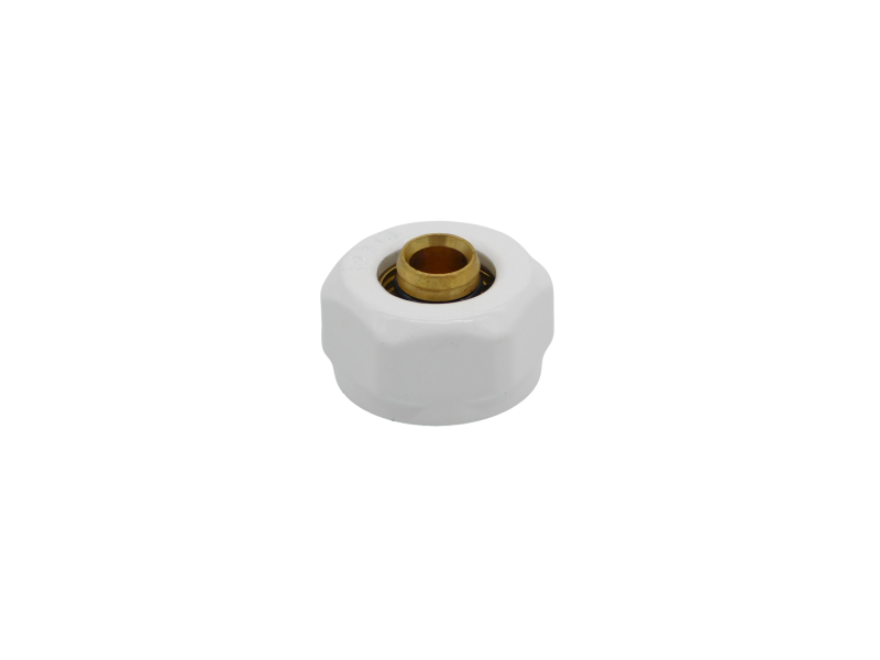 Złączka zaciskowa biała PEX GW 16x3/4"