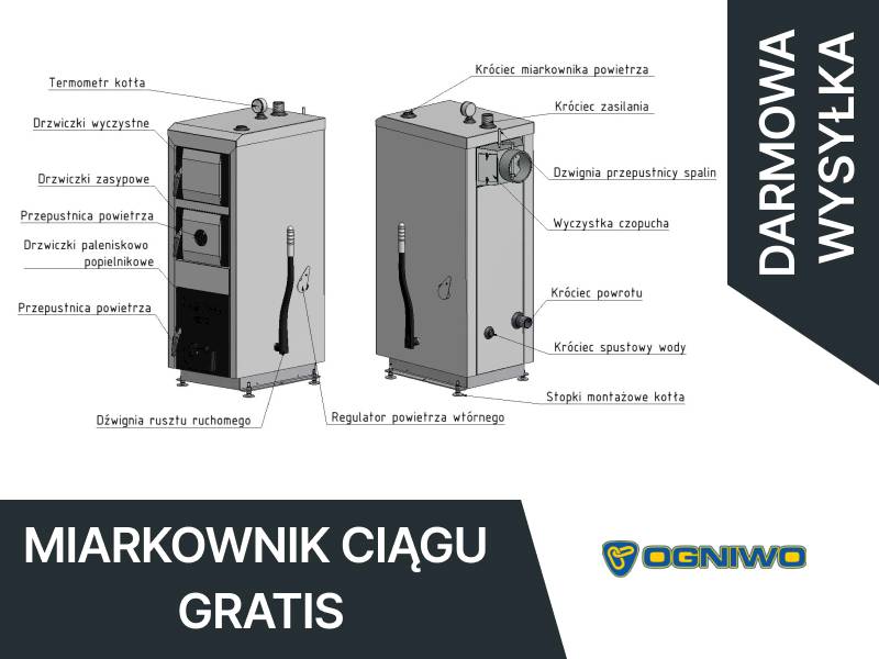 Kocioł OGNIWO Classic DS 18kW V-kl ED