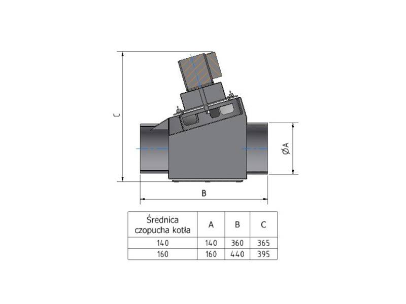 Zestaw wyciągowy OGNIWO DS i BIO 160mm 