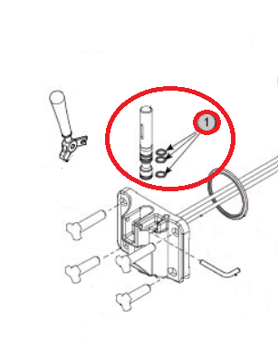 014402 Oring na tłoczek spustowy LODA C708 / C606
