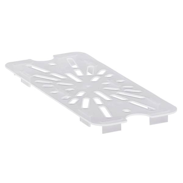 FOOD PAN DRAIN 1/3 PP-TRANS