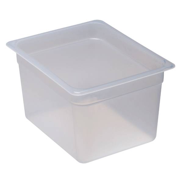 FOOD PAN 1/2X8" PP-TRANS
