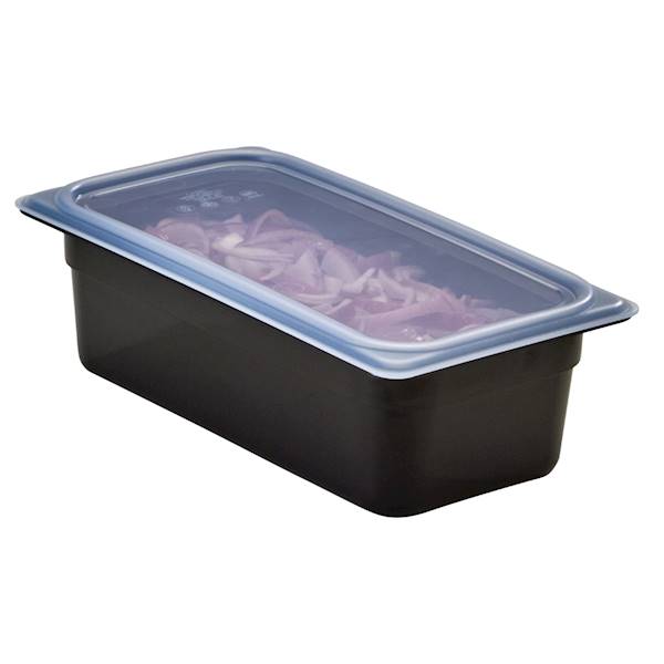 FOOD PAN 1/3X4" CW-BLACK