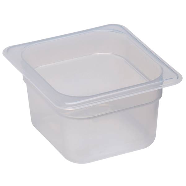 FOOD PAN 1/6X4" PP-TRANS