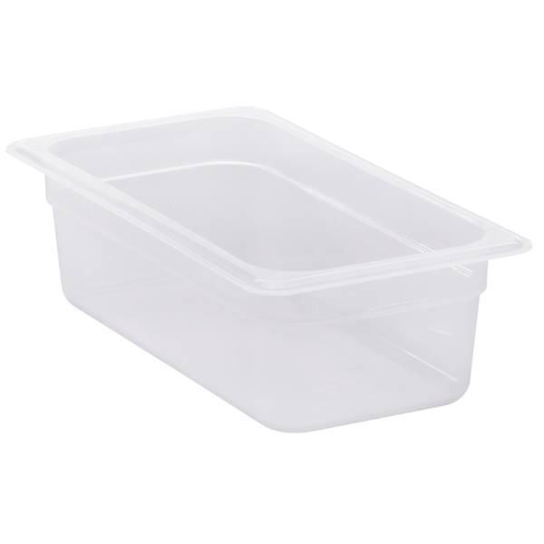 FOOD PAN 1/3X4" PP-TRANS