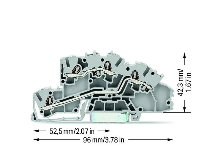 Wago Piętrowa złączka instalacyjna 2,5mm 2003-7642
