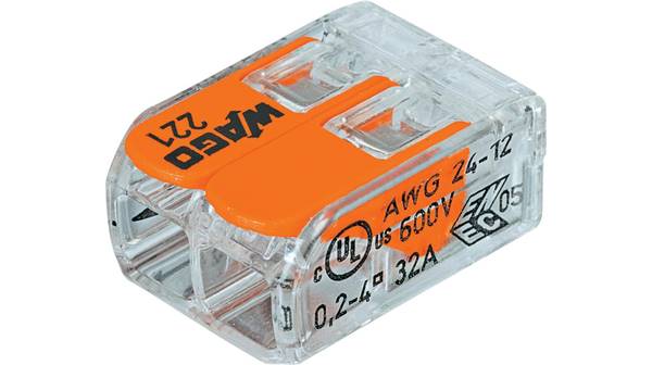 Wago złączka  2x0,14-4mm 221-412 a100 