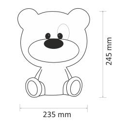 Polux Lampka nocna MIŚ BIBI LED 2,5W  różowy a8	
