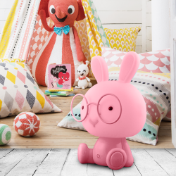 Polux Lampka nocna KRÓLIK LED 2,5W różowa