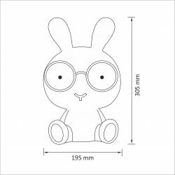 Polux Lampka nocna KRÓLIK LED 2,5W niebieska a4