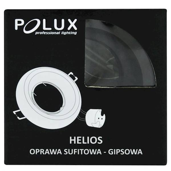 Polux Oczko gipsowe HELIOS czarne matowe 