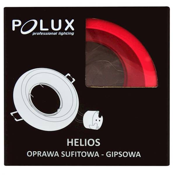 Polux Oczko gipsowe HELIOS czerwone połysk