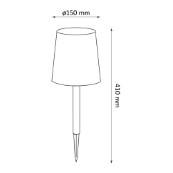 Polux Lampa solarna RUMBA - display-6szt.