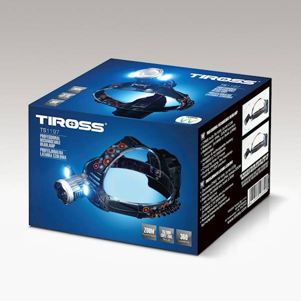 TIROSS latarka czołowa TS-1197 akumulatorowa *