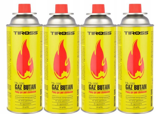 Gaz do kuchenek TIROSS 220g a28 393ml TS-700