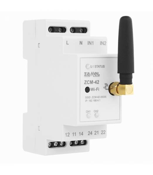 Zamel Programator Czasowy na szynę Wi-Fi ZCM-42