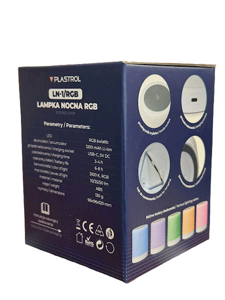 Wajm lampka nocna RGB LN-1/RGB