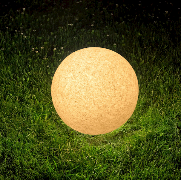 Polux Lampa ogrodowa ARGENTO 50 szara kula E27
