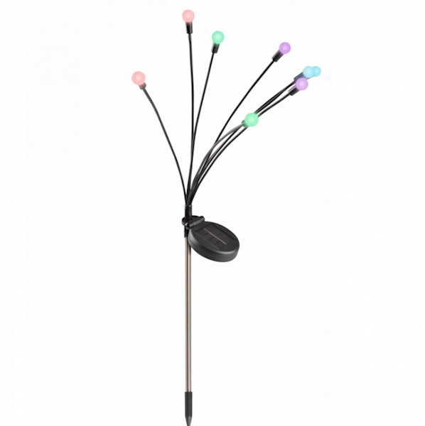 Polux Lampka Solarna Fiorini 8xLED RGB