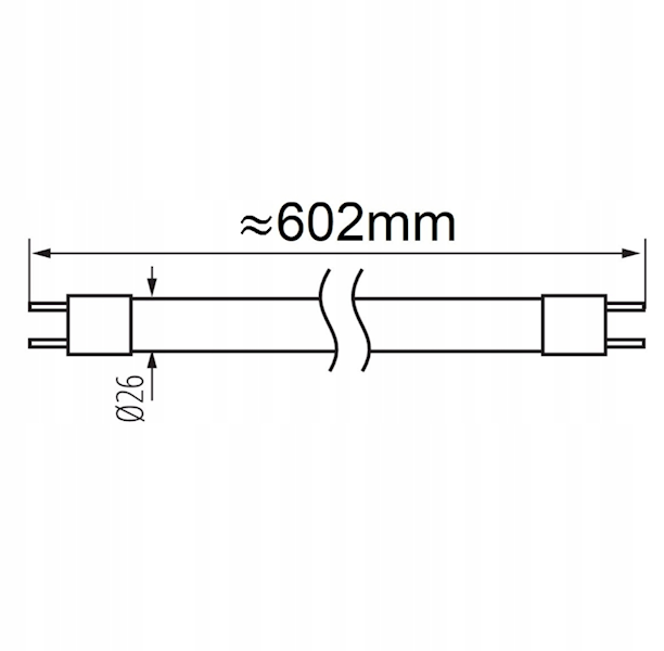 BE Świetlówka T8 18W 6500K 60cm