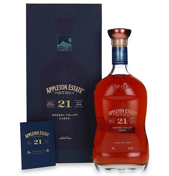 APPLETON 21-LETNI NASSAU VALLEY CASK 43% 0,70L
