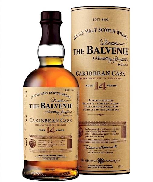 BALVENIE 14-LETNI CARIBBEAN CASK 43% 0,70L
