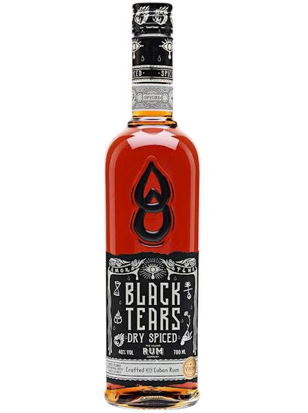 BLACK TEARS DRY SPICED RUM 40% 0,70L