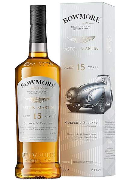 BOWMORE 15-LETNI GOLDEN & ELEGANT ASTON MARTIN 43% 1L