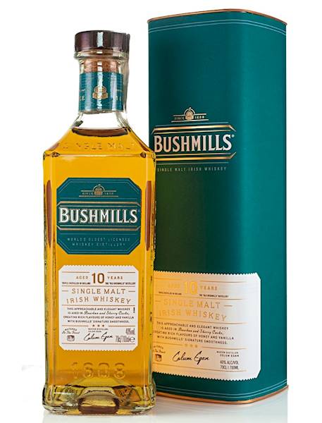 BUSHMILLS 10-LETNI 40% 0,70L