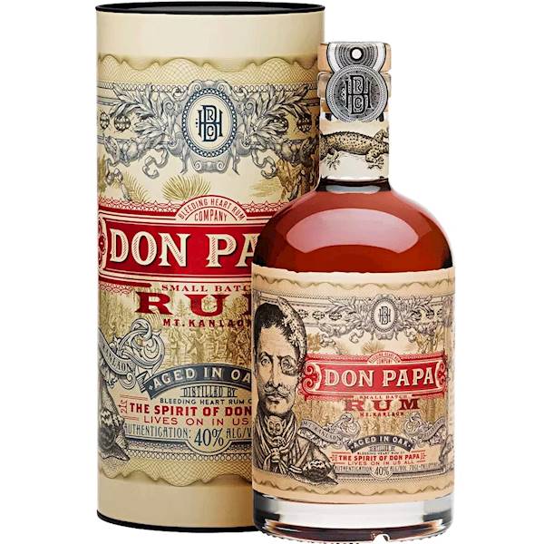 DON PAPA RUM W TUBIE 40% 0,70L