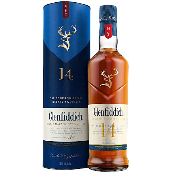 GLENFIDDICH 14-LETNI BOURBON BARREL 43% 0,70L
