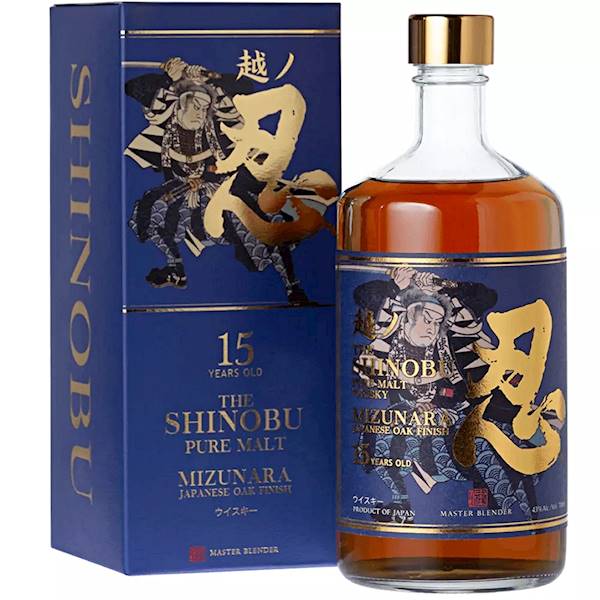 SHINOBU 15-LETNI PURE MALT 43% 0,70L