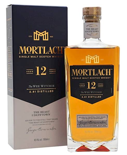 MORTLACH 12-LETNI THE WEE WITCHIE 43,4% 0,70L