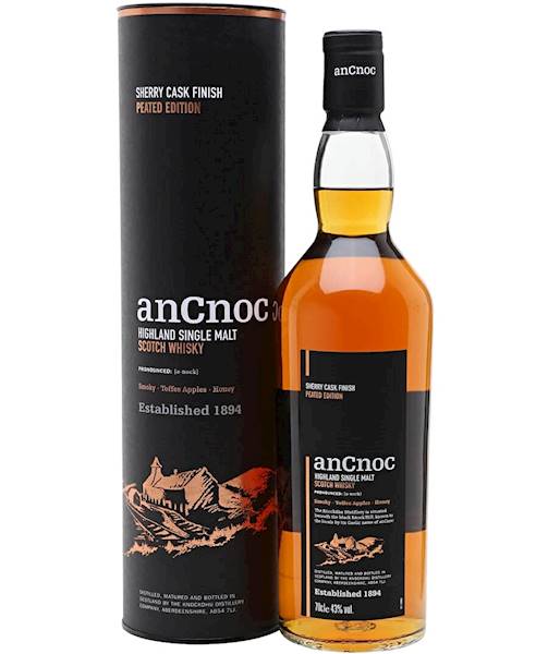 ANCNOC SHERRY CASK FINISH PEATED EDITION 43% 0,70L