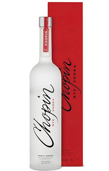 CHOPIN RYE VODKA 40% 3L