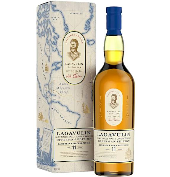 LAGAVULIN 11-LETNI OFFERMAN EDITION CARIBBEAN RUM CASK FINISH 46% 0,70L