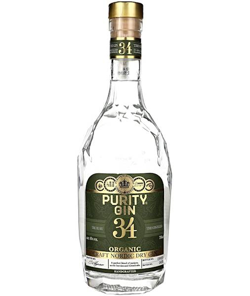 PURITY 34 ORGANIC CRAFT NORDIC DRY GIN 43% 0,70L